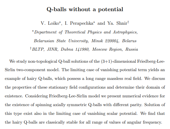 Q-balls without potential